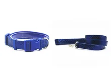 PU dog pet collar leash Pet Products sets adjustable two size S L supply PU leather dog collar leather luxury dog collar