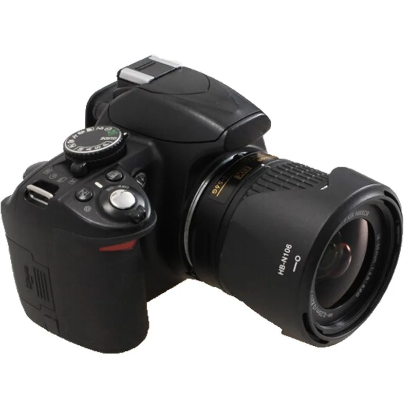 Бленда Объектива Камеры HB-N106 55 мм байонетная лепестковая реверсивная бленда объектива для nikon D3400 D3300 D5300 AF-P DX 18-55 мм f/3,5-5,6G VR объектив