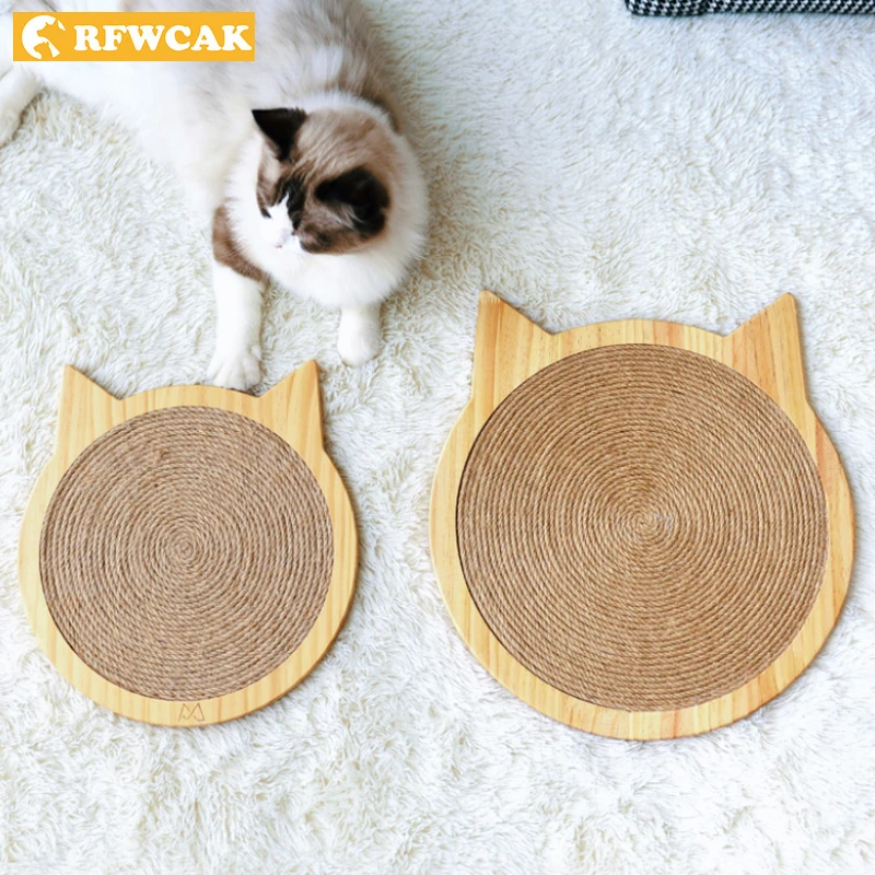 

RFWCAK Vertical Cat Scratch Board With Suction Cup Claws Care Toy Kitten Scratch Mat Interactive Scratching Post Pet Supplies