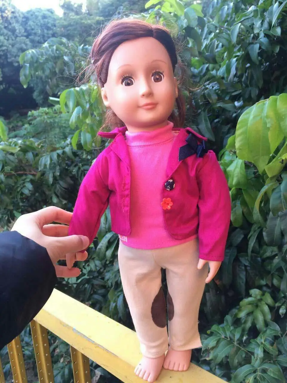 Fashion Red Coat + Red Tight Tops + Khaki Casual Pants 18-inch American Girl Doll Clothes AGS0004 american-doll-clothes : image Fashion Red Coat + Red Tight Tops + Khaki Casual Pants 18-inch American Girl Doll Clothes AGS0004 american-doll-clothes