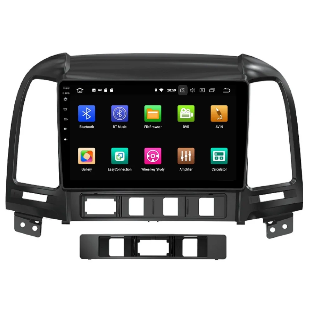Discount 9" Android 8.0 Car Audio Video Radio Player for Hyundai Santa Fe 2006 2007 2008 2009 2010 2011 2012 Bluetooth WIFI Mirror-link 3