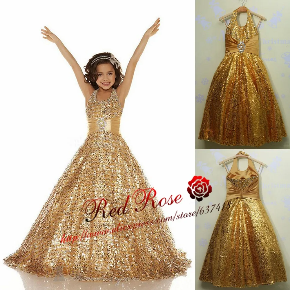 Real Photo Gold Flower Girl Dress Girls Pageant Dresses Kids Prom First Communion Vestido Daminha Casamento In From Real Photo Gold Flower Girl Dress Girls Pageant Dresses Kids Prom First Communion Vestido Daminha Casamento In From