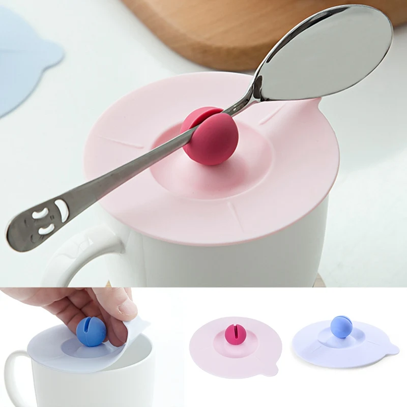 

Silicone Anti-dust Drink Cup Cover Coffee Tea Suction Seal Lid Cap Cup Covers Drinkware Cups Saucers