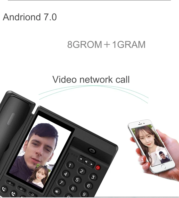 Умный LTE 4G фиксированный беспроводной стационарный телефон Android 7 0 с SIM сетевым