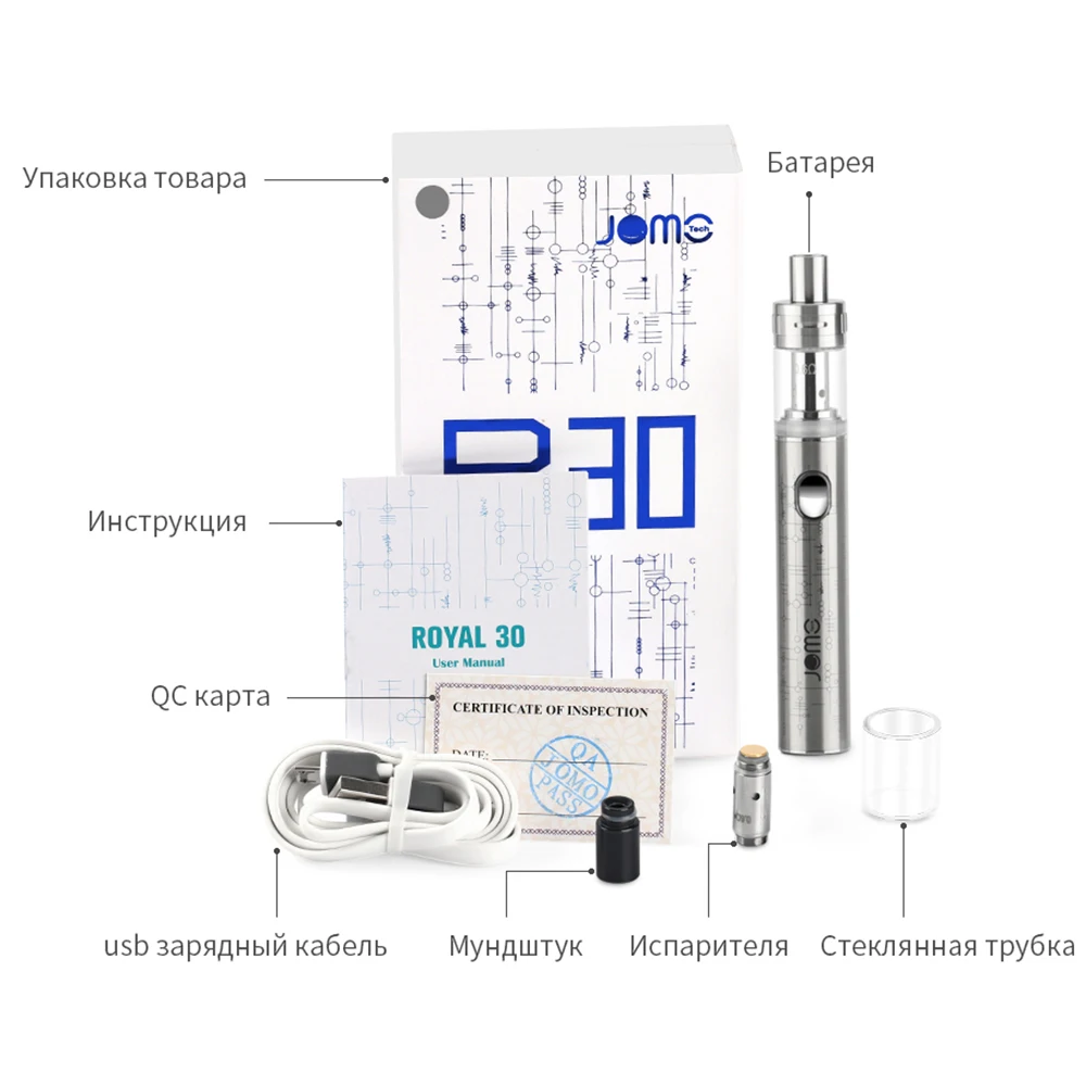 Оригинал jomotech электронная ручка коробки mod катушки жидкостью vape мод сигарета
