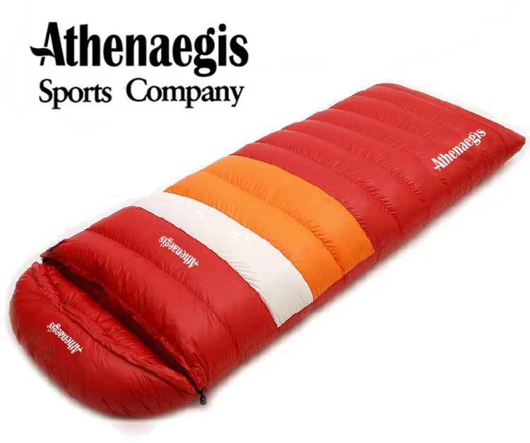

Athenaegis Ultralight goose down 1200g/1500g/1800g/2000g filling can spliced envelope breathable thickening sleeping bag