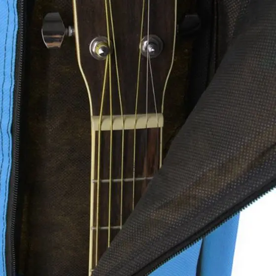 Чехол для Гига с мягкими лямками для Народной акустической гитары небесно-голубого цвета