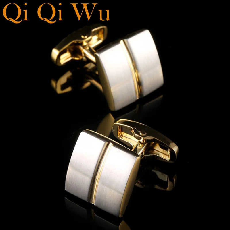 

New Arrive Luxury Shirt Cuff link for Men's Gifts Unique Wedding Gold Cufflinks For Mens Business Gift Suit Sleeve Buttons