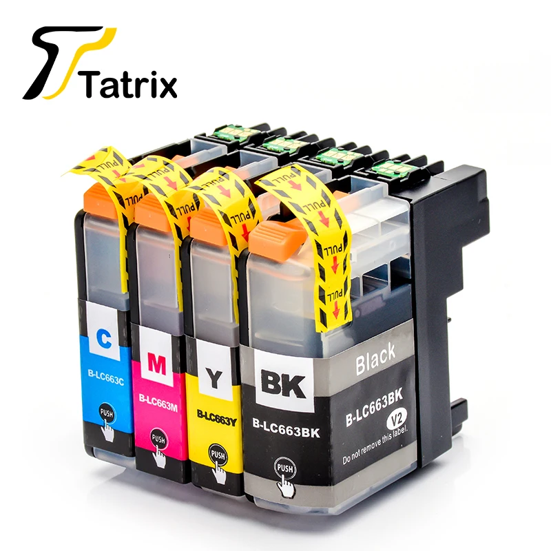 Чернильный картридж Tatrix 4PK для принтера Brother LC663 модель J2720|ink cartridge|brother mfc-j2320ink