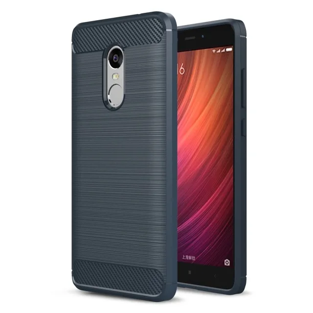 xiaomi leather case cover Mềm Mại Ốp Lưng Silicone Ốp Lưng Điện Thoại Xiaomi Redmi Note 4 Note 4 Pro Thủ Chống Kích Sợi Carbon coque Túi Cho Redmi Note 4X phone cases for xiaomi Cases For Xiaomi