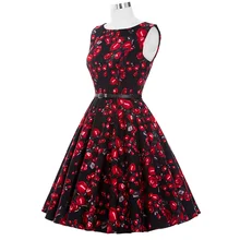 Belle Poque Womens Summer Dress 2017 Floral Retro Vintage 50s Casual Party Robe Rockabilly Dresses Plus Size Vestidos mujer