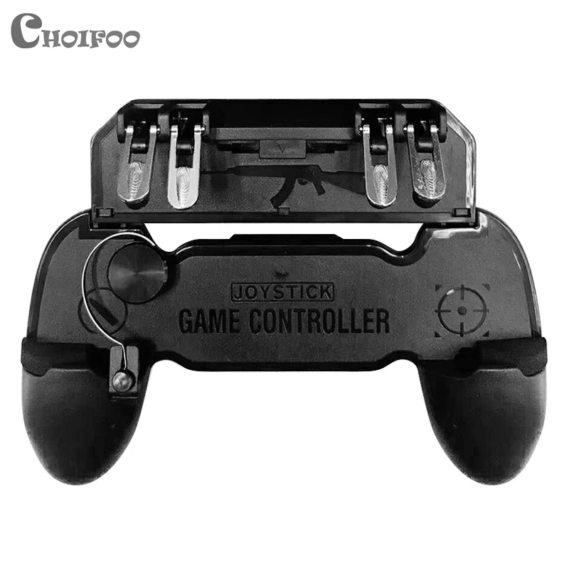 

Six Finger All-in-One PUBG Mobile Game Controller Free Fire Key Button Joystick Gamepad L1 R1 PUBG Trigger for IPhone Android