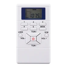 Цифровой fm-радио мини динамик Портативный ресивер дисплей двухканальный однодиапазонный музыкальный плеер светодиодный дисплей