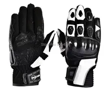 2015 New Genuine Leather & Carbon Fiber Waterproof Motorcycle Gloves Motocross off-road Racing Gloves Motorbike Protective Gears