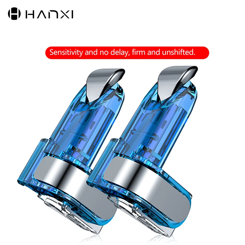Goede Hanxi 2 stks Mobiele Telefoon Trigger Fire Knop Gevoelige Schieten en Doel Toetsen L1 R1 Shooter Joystick Universal