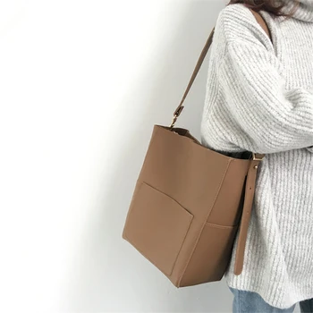 

vintage bucket hand bag Women's Leather Handbags ladies tote crossbody bags for women Messenger Bags clutch female shoulder bag