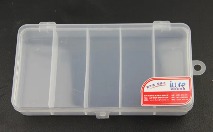 

iLure Brand 17cm*9.2cm*2.7cm New Transparent Plastic Fishing Lure Bait Box Storage Organizer Container Case