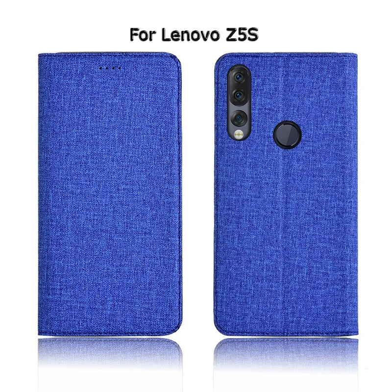 Чехол-книжка с подставкой для телефона lenovo Z6 Z5 Pro Lite Z5s GT, хлопковый льняной кожаный чехол для карт, чехол для телефона