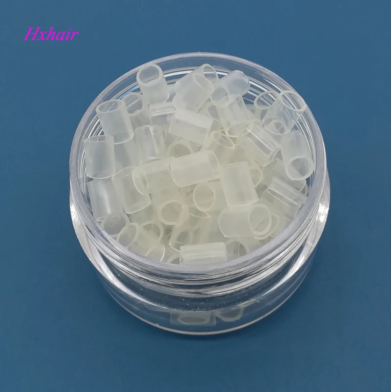 

Freeshipping - 5000pcs Shrinkable Tube With Silicone for extension hair Extension hair Tools