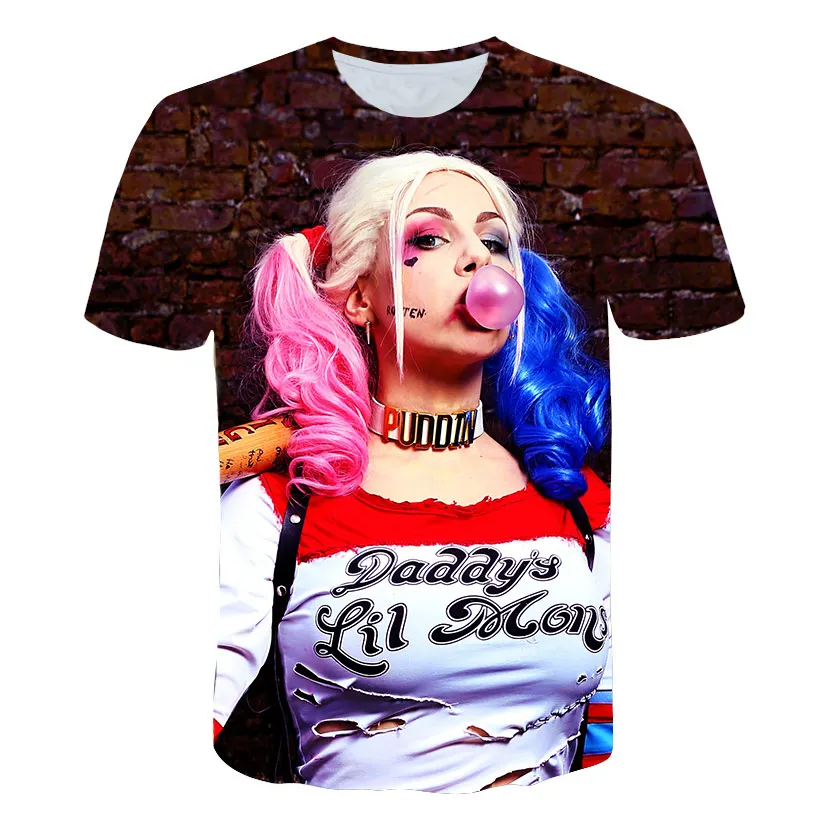 

Harley Quinn Suicide Squad Movie T-Shirt Comics Batman Men Women Cotton T Shirt Tops Tees