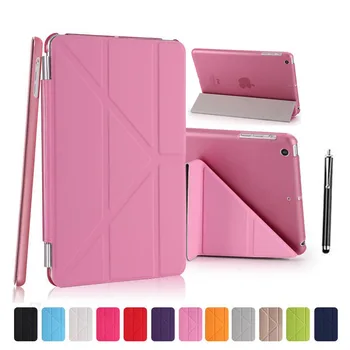 

XSKEMP New Case For Apple New iPad 2018 9.7 PC Transparent Hard + PU Leather Smart Auto Sleep Wake Case Ultra Slim Leather Cover