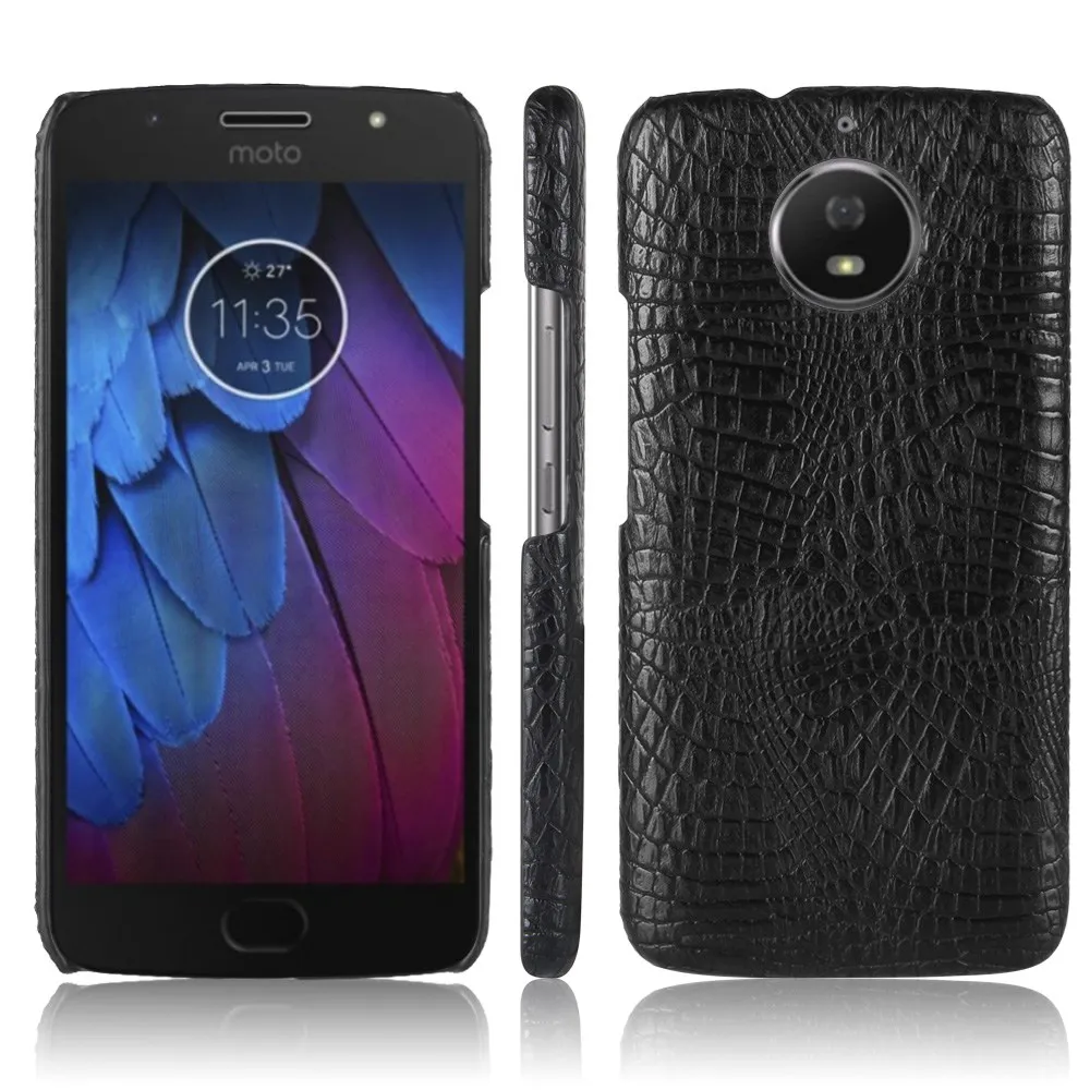 Чехол из крокодиловой кожи для Motorola Moto G5s Plus XT1806 XT1802 жесткий защитный чехол ПК