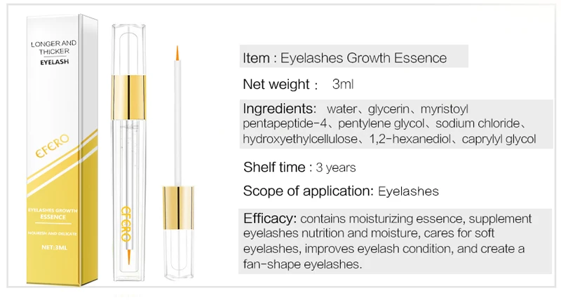 Сыворотка для роста ресниц, сыворотка для роста ресниц, подтягивающая ресницы, густая Сыворотка для роста бровей