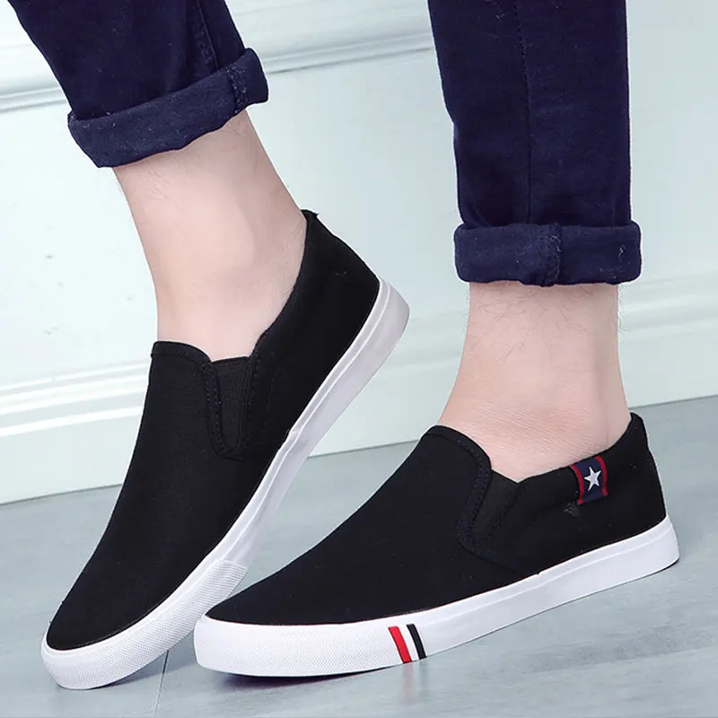 

SUROM Spring Couple Shoes Men Breathable Solid Loafers homme Women Casual Leather Shoes Slip On Woman Shoes Mocasines Size 36-44