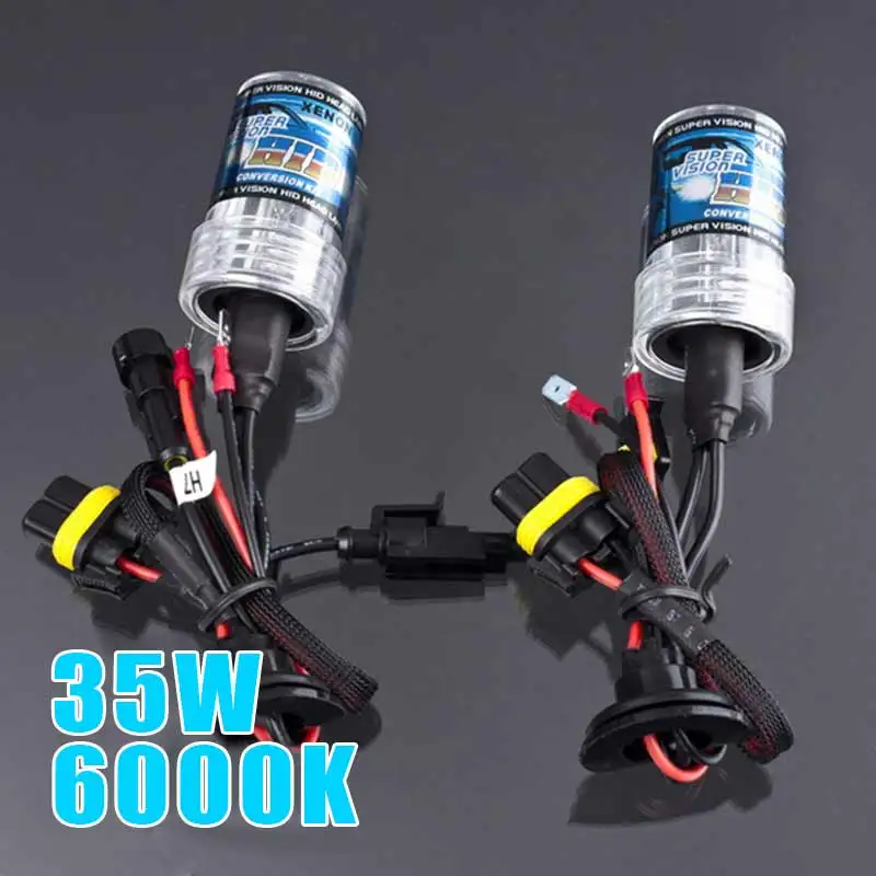 

Pure White 2Pcs Car HID Xenon Headlight Light Lamp H7 6000K 35W 12V Bulbs WWO66