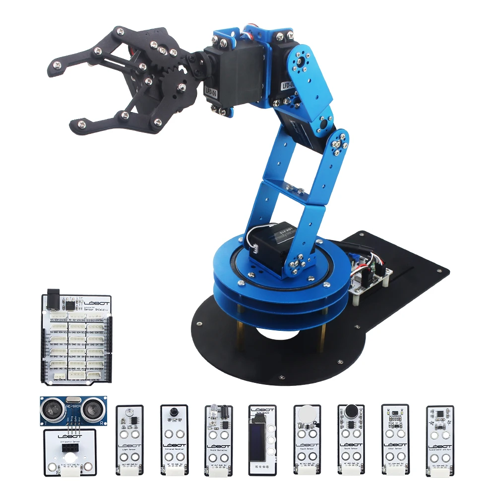 6DOF механическое вспомогательное развитие рука робота с сервоприводом и контроллером для DIY разобранных частей робота