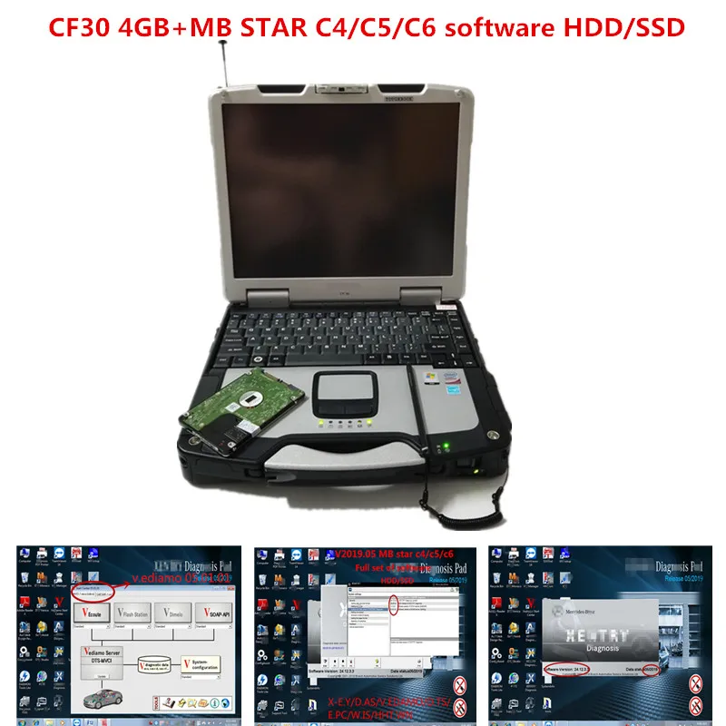 

Newest Comprehensive 2019.09 MB STAR C4/C5/C6 full software HDD/SSD X-E.TRY/d.ts V8.13/d.as/e.pc with Toughbook CF30 4GB laptop