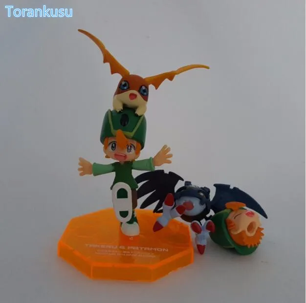 Digimon Action Figures Takaishi Takeru Patamon PVC Figures 110mm Digital Monster Model Toys Digimon Adventure Tri Model Doll