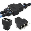 1 à 2 LAN Ethernet réseau RJ45 séparateur Extender prise adaptateur connecteur Ethernet Sockt réseau connexions séparateur adaptateur ► Photo 3/6