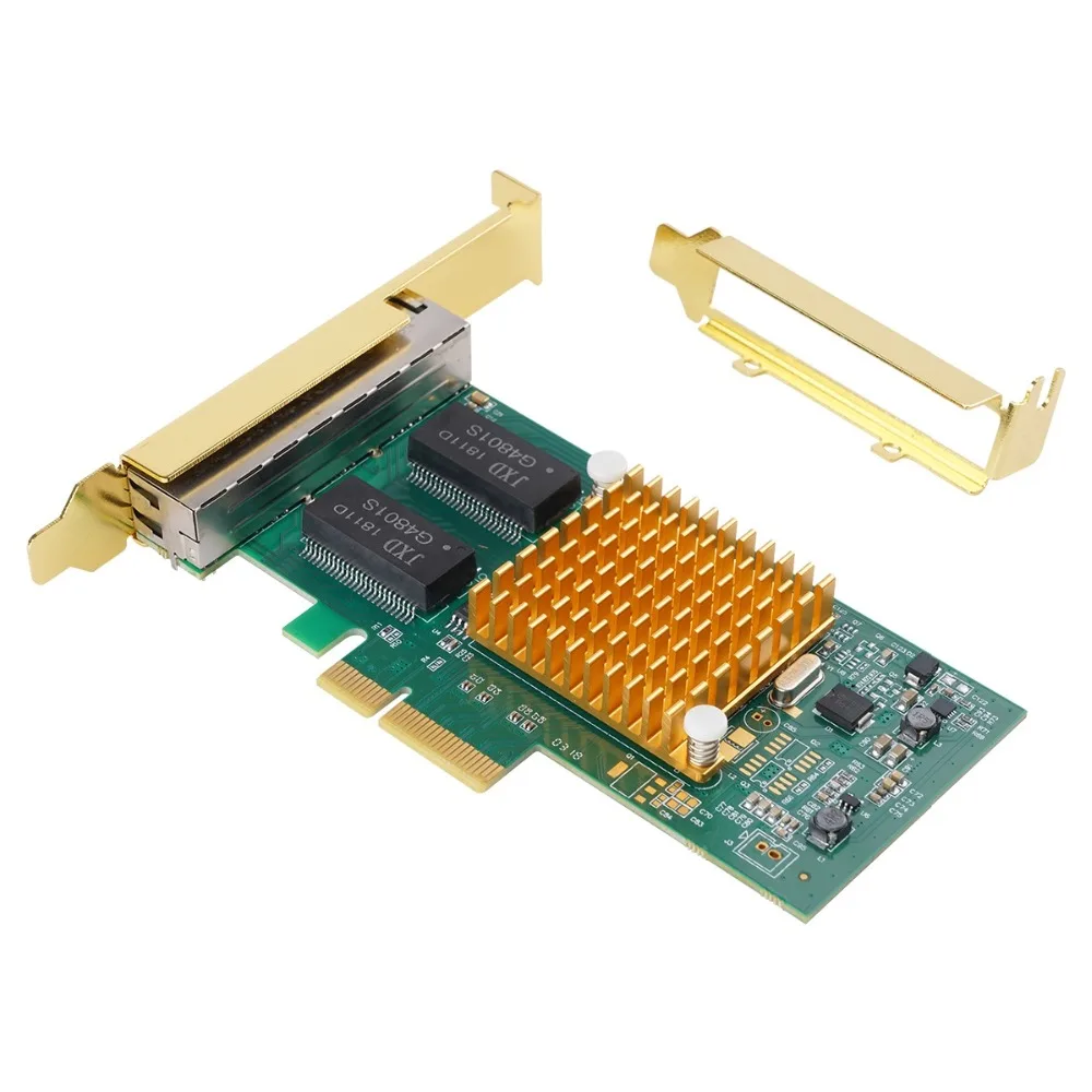 ORICO 4 порта сетевая карта Gigabit Ethernet PCI Express 1000 м PCIE RJ45 INTEL I350 чип Lan адаптер для ПК