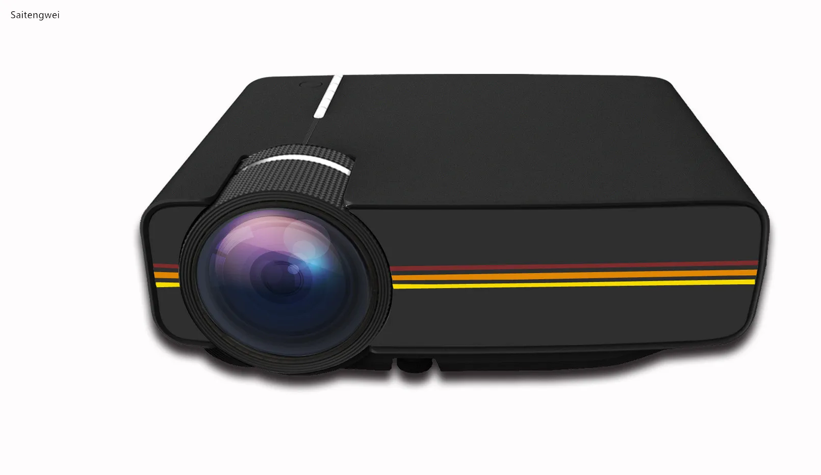 [Black]New YG400 HD LED projector home office 1080 cinema projector with the same screen