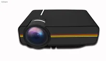 [Black]New YG400 HD LED projector home office 1080 cinema projector
with the same screen