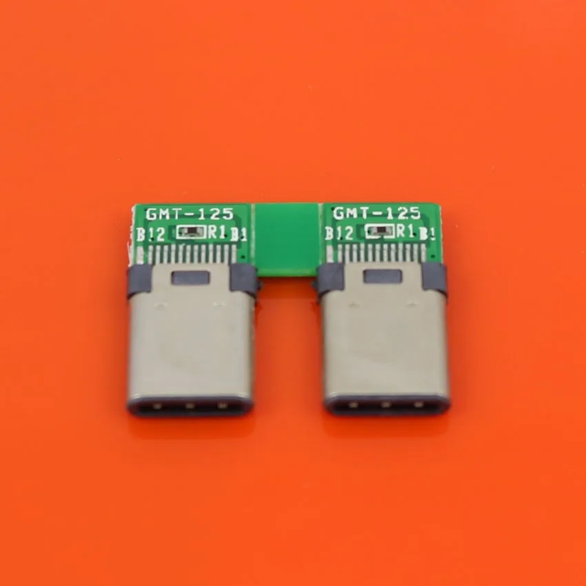 1x DIY 24pin USB-C USB 3.1 Type C USB-C Male solder Plug Connector SMT type with PC Board 2pcs/piece 1x DIY 24pin USB-C USB 3.1 Type C USB-C Male solder Plug Connector SMT type with PC Board 2pcs/piece
