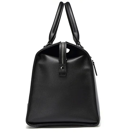 Вместительная мужская дорожная сумка из натуральной кожи, простой стиль, сумка на плечо из воловьей кожи, мужская деловая сумка для багажа D411