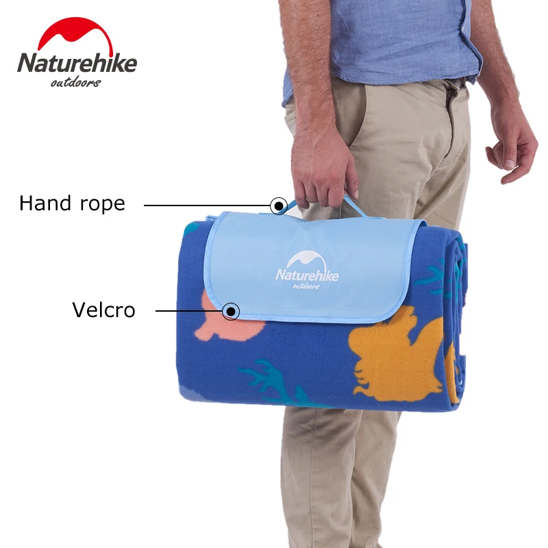 Naturehike في التخييم حصيرة في الهواء الطلق سجادة للرحلات الشاطئ حصيرة التخييم الأرض فراش للطي المحمولة بطانية التخييم نزهة بارك الحصير