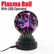 USB волшебный плазменный шар 3," плазменный светильник-шар с USB управлением забавная плазменная лампа для фестивалей украшение подарок с посылка