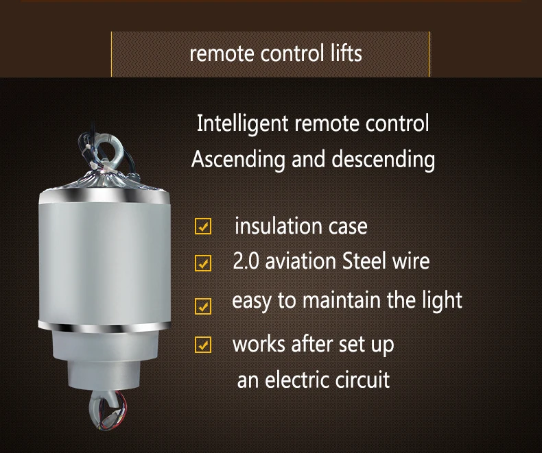 AMZHO 25 м 10 кг люстра подъемная лампа с дистанционным управлением светильник ing подъемный складской светильник Дистанционная система FS-25M10