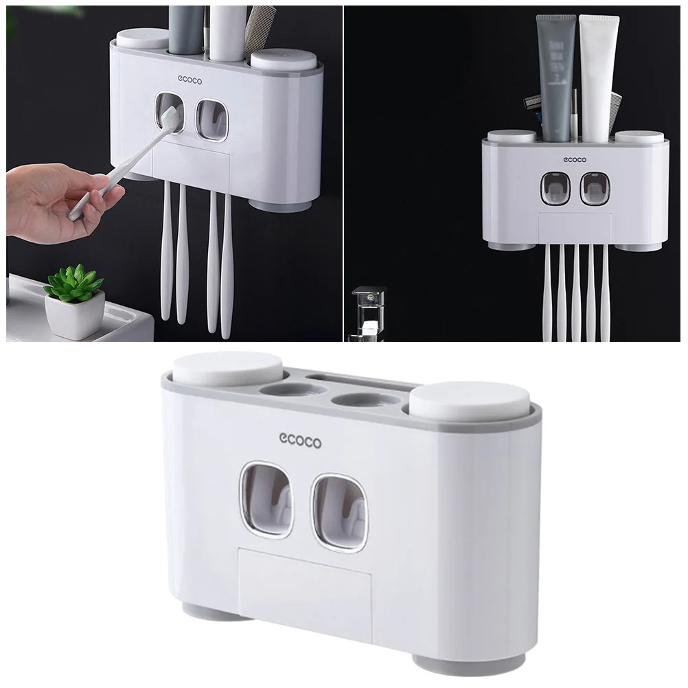 

Automatic Lazy Toothbrush Holder Durable Toothpaste Squeezer Full Rack Squeezed Toothpaste Set Home Bathroom Accessories