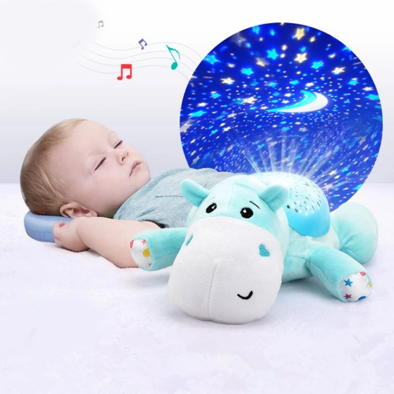 Projecteur Led En Peluche Au Plafond 1 Piece Design De Dessin Anime Veilleuse Etoilee Lumiere Confortable Musique Aide Au Sommeil Pour Bebe Decoration De Chambre A Coucher Fournitures De Fete Aliexpress