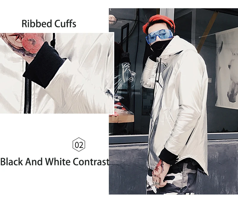 Korean Hip Hop Jacket Man 2018 Hood Windbreaker   (16)