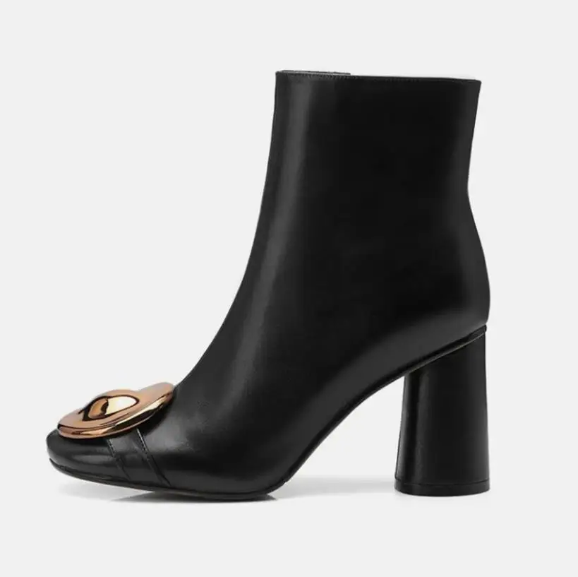

Autumn New Round 6.5 CM8CM High Heel Fashion Riding Martin Boots