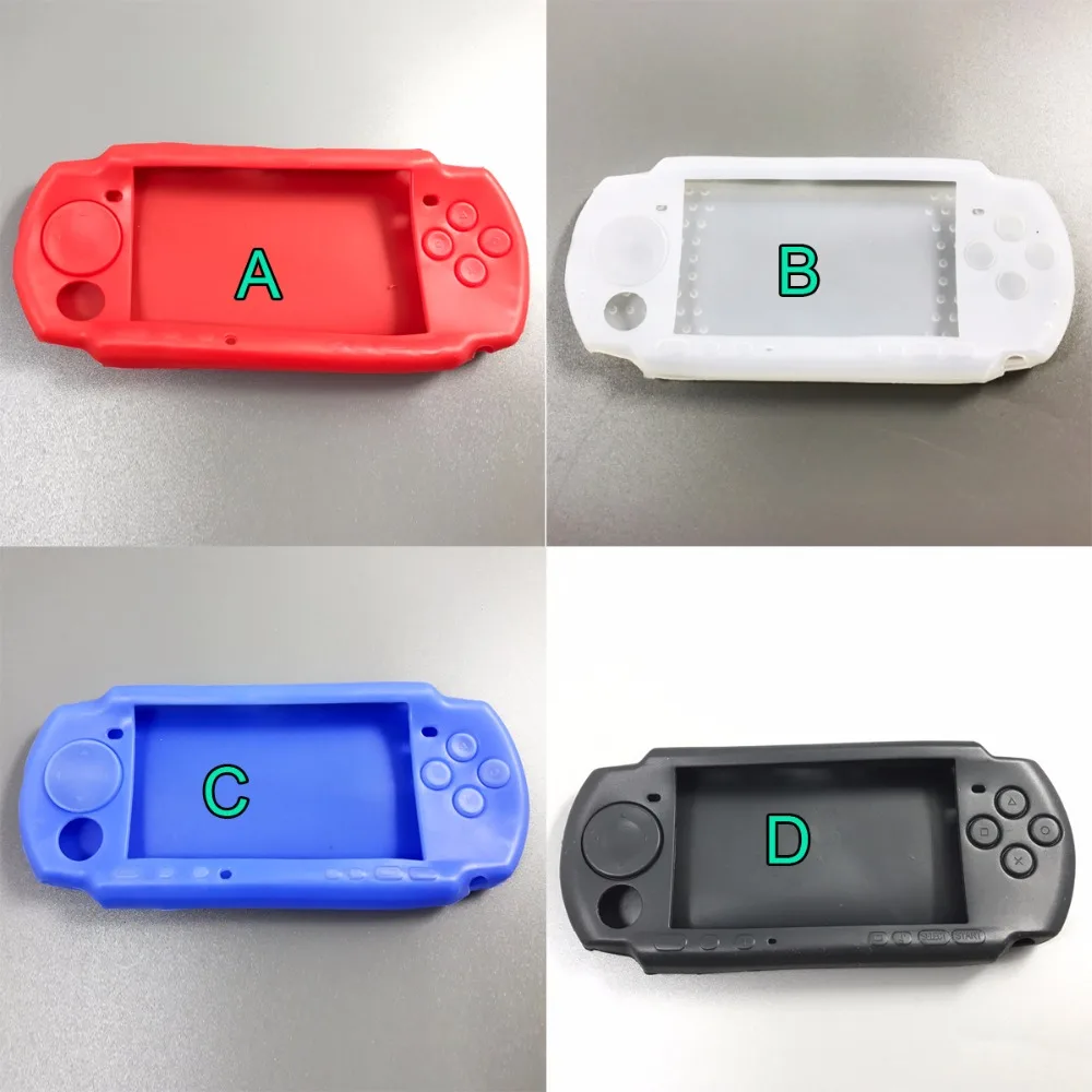 20PCS 4 color Soft Silicone Rubber Skin Case Cover for PSP 2000 3000