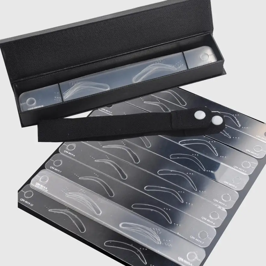 

New Designed easy tracing plastic Microblading Training Permanent Makeup Supplies Eyebrow Shaping Stencils Card Anne