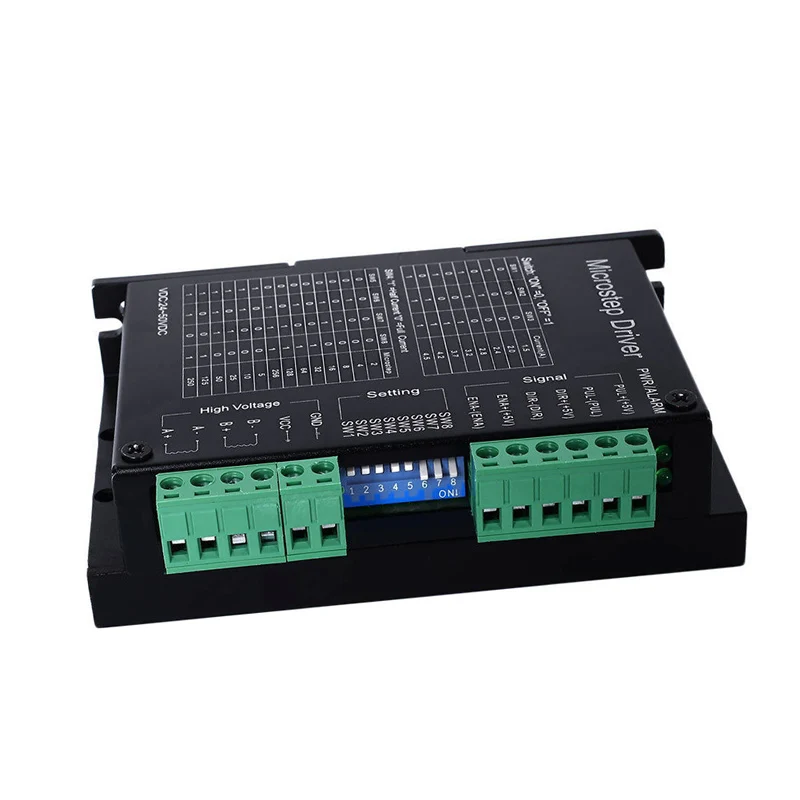 

Newest DM542A 2/4 Phase Stepper Motor Driver 128 Micsteps 4.2A Microcontroller CNC DC18V to 50V @8 JD9