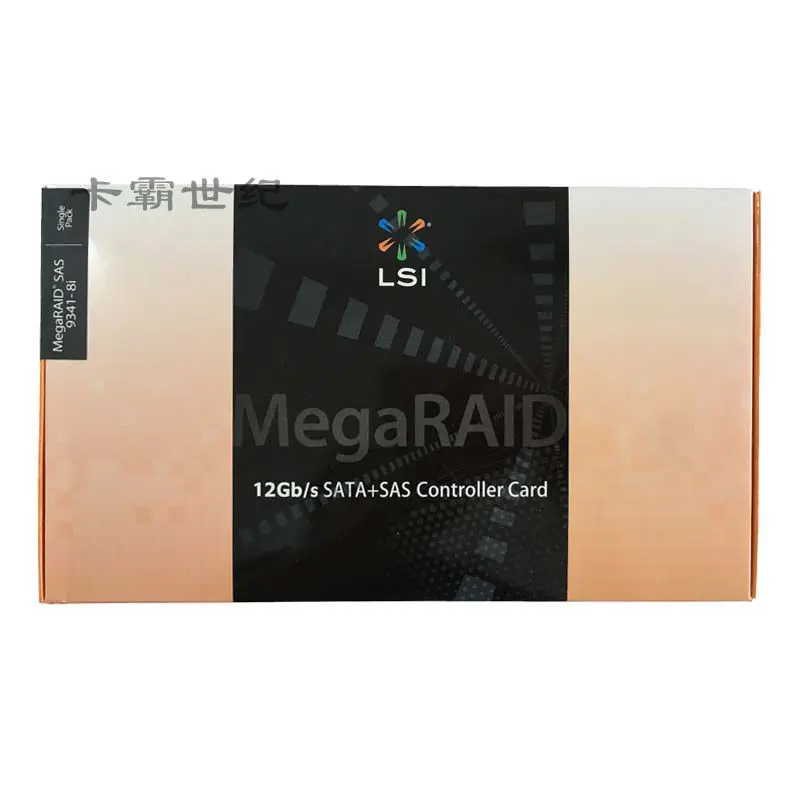 

Free shipping Original authentic LSI MegaRAID SAS 9341-8i LSI00407 RAID5 Array Card New color box for three years