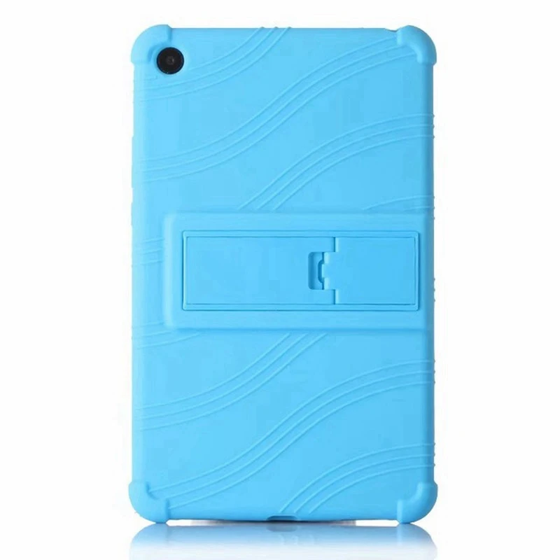 Мягкий силиконовый чехол-подставка для Xiaomi mi Pad 4 Plus 10, чехол для mi Pad 4 Plus 10 10,1 Чехол+ пленка+ ручка - Цвет: blue